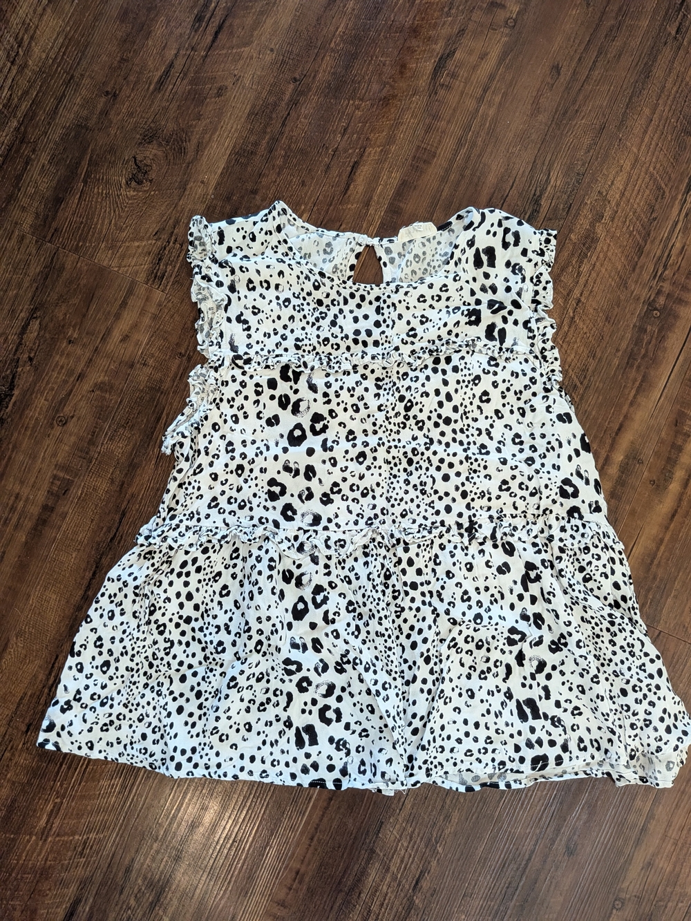 Black & White Ruffle Top